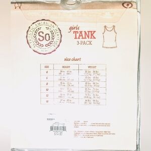 SO White Kids Tank Tops - 3 Pack